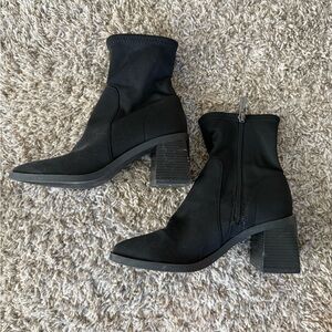 Black Ankle Sock Boots